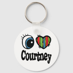 Porte-clés I Heart (Amour) Courtney