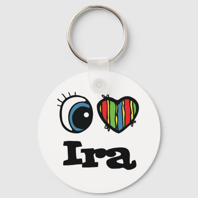 Porte-clés I Heart (Amour) Ira (Recto)