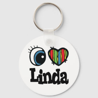 Porte-clés I Heart (Amour) Linda