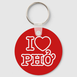 Porte-clés I Heart (Amour) Pho