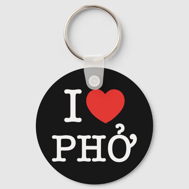 Porte-clés I Heart (Amour) Pho (Recto)
