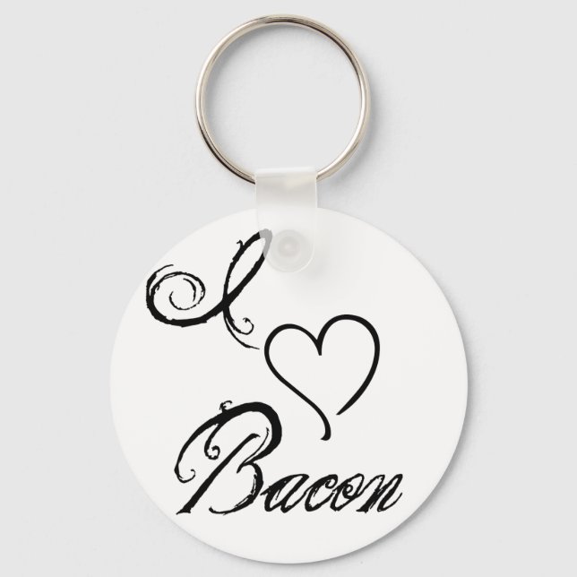 Porte-clés I Heart bacon (Recto)