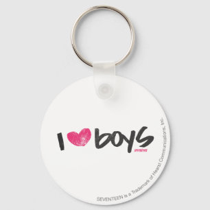 Porte-clés I Heart Boys Magenta