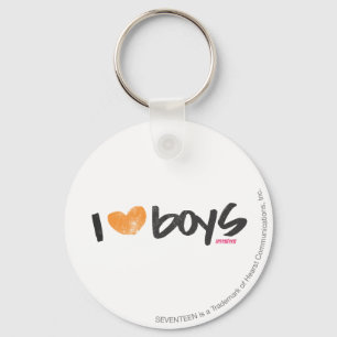 Porte-clés I Heart Boys Orange