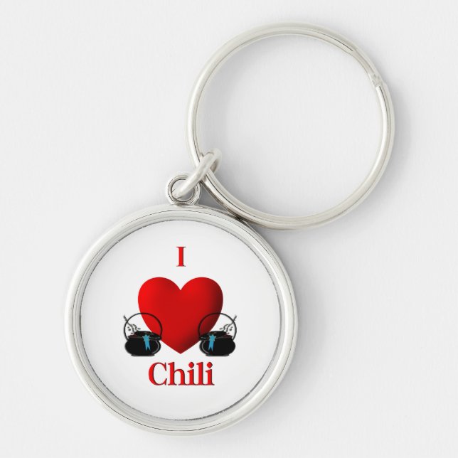 Porte-clés I Heart Chili (Devant)