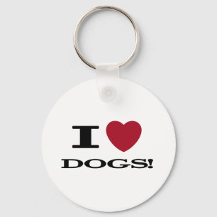 Porte-clés I Heart Dogs Tshirts et cadeaux
