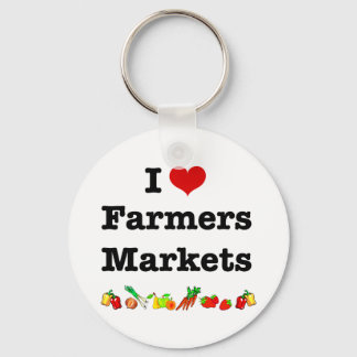 Porte-clés I Heart Farmers Marchés