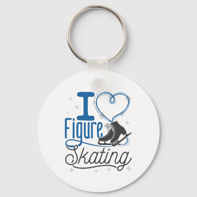 Porte-clés I Heart Figure Skating (Recto)