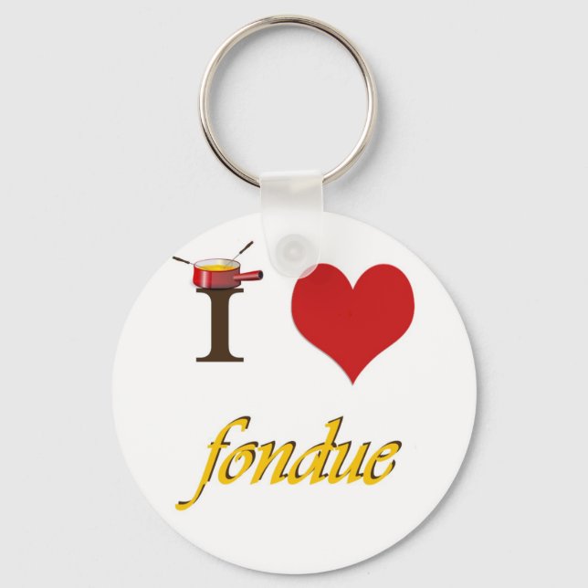 Porte-clés I heart fondue (Recto)