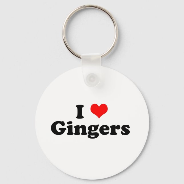 Porte-clés I Heart Gingers (Recto)