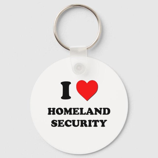 Porte-clés I Heart Homeland Security (Recto)