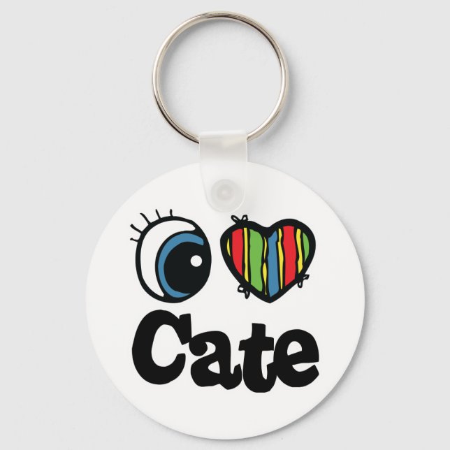 Porte-clés I Heart (Love Cate) (Recto)