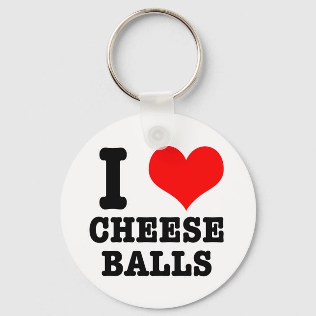 PORTE-CLÉS I HEART (LOVE) CHEESE BALLS (Recto)