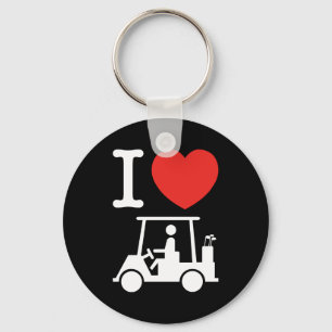 Porte-clés I Heart (Love) Golf Cart