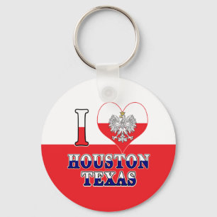 Porte-clés I Heart Love Houston Texas