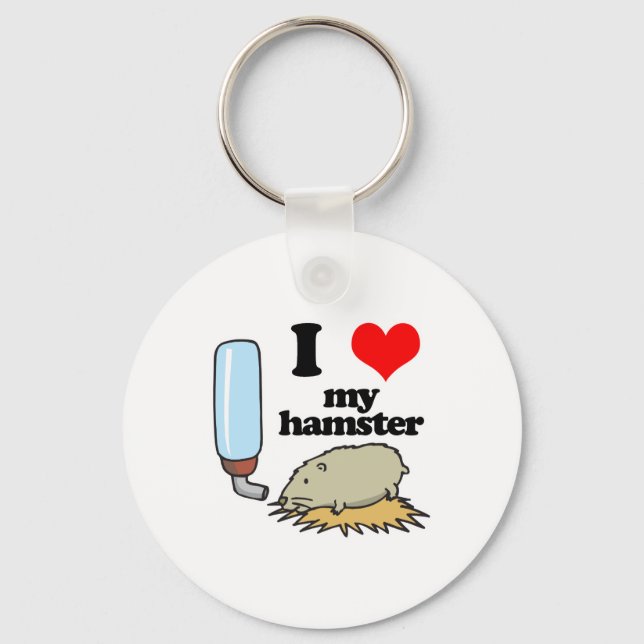 Porte-clés I Heart (Love) My Hamster (Recto)