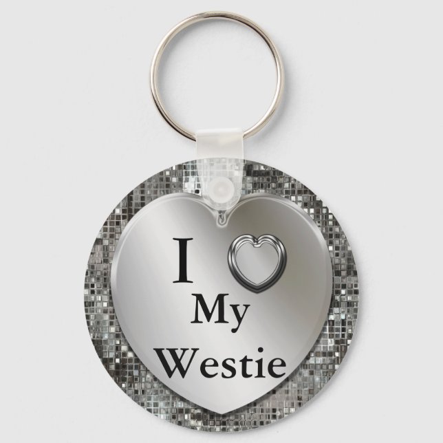 Porte-clés I Heart (Love) My Westie Porte - clé (Recto)
