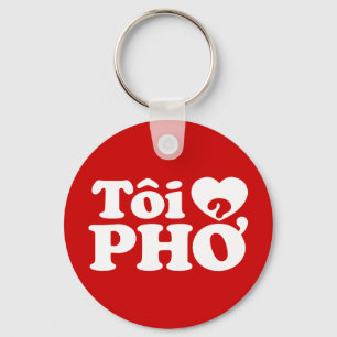 Porte-clés I Heart (Love) Pho (Tôi PHỞ)