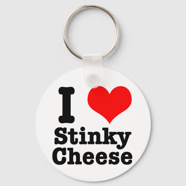 Porte-clés I HEART (LOVE) stinky cheese (Recto)