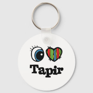 Porte-clés I Heart (Love) Tapir