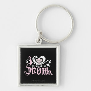 Porte-clés I Heart Maman Rose