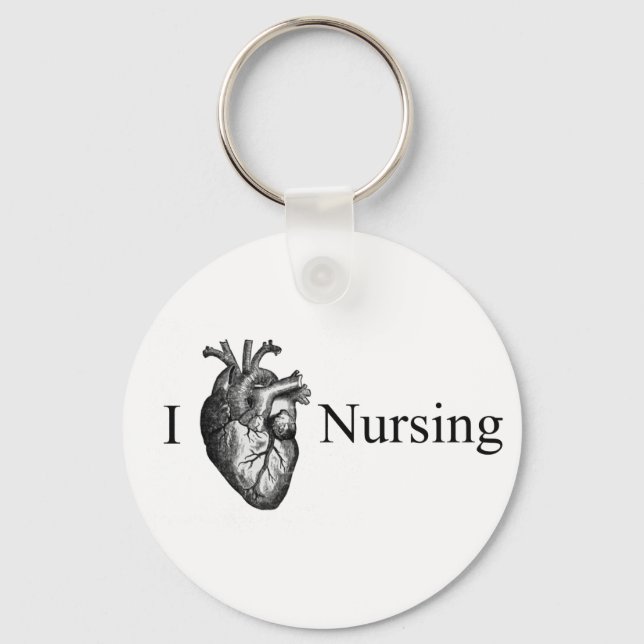 Porte-clés I Heart Nursing (Recto)