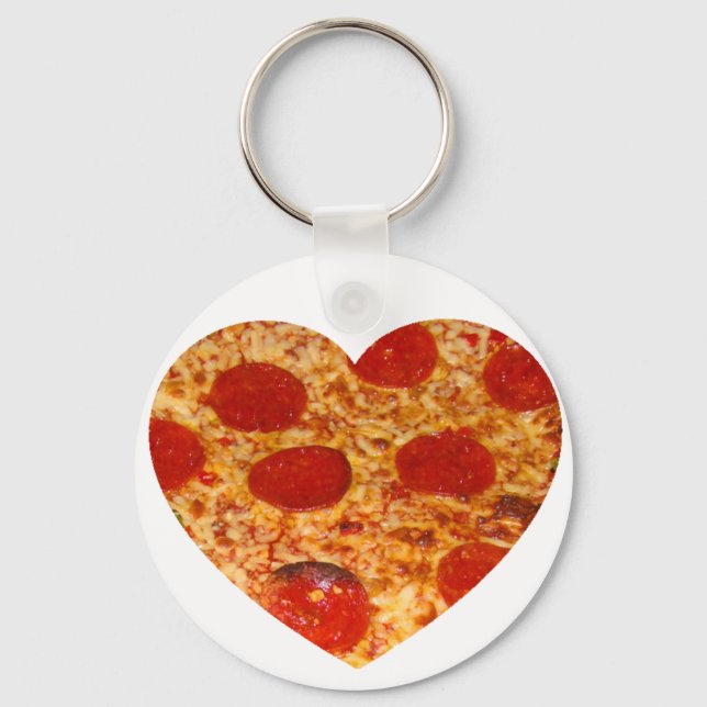 Porte-clés I Heart Pizza (Recto)