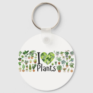 Porte-clés I Heart Plants