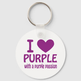 Porte-clés I Heart Purple