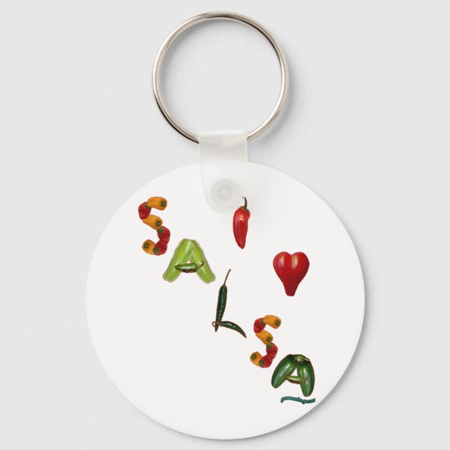 Porte-clés I Heart Salsa (Recto)