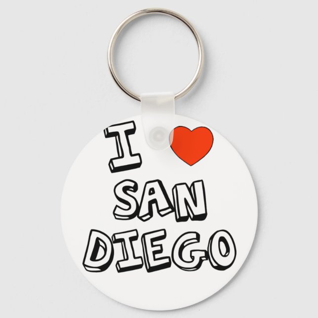 Porte-clés I Heart San Diego (Recto)