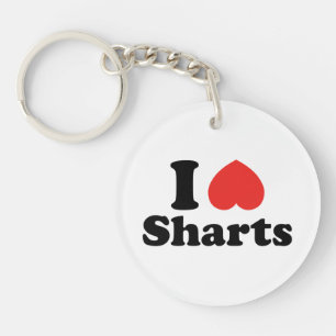 Porte-clés I Heart Sharts