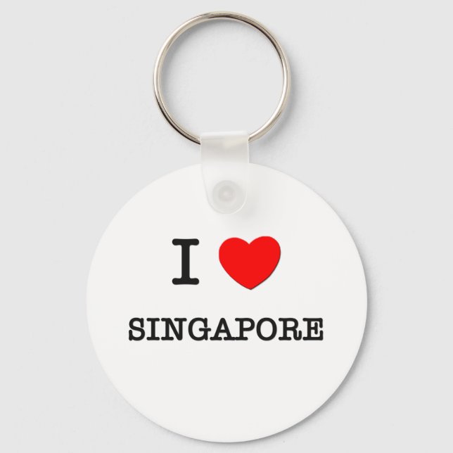 Porte-clés I Heart SINGAPOUR (Recto)