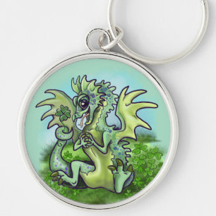 Porte-clés "i is Lucky!" lil' Shamrock Dragon
