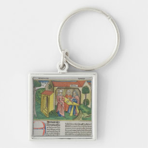 Porte-clés I le 1:8 Elkanah de Samuel soulage Hannah, du 'NU