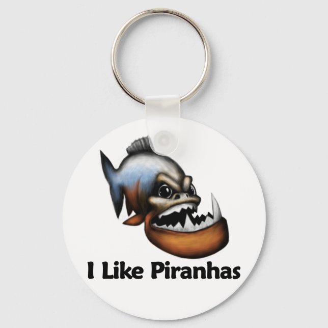 Porte-clés I Like Piranhas (Recto)