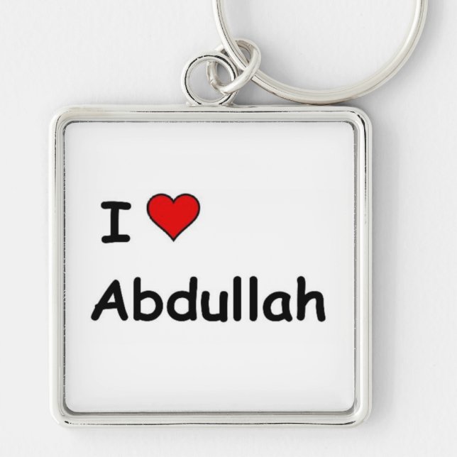 Porte-clés I Love Abdullah (Devant)