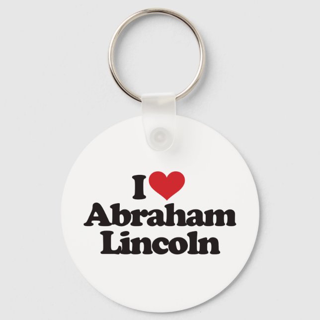Porte-clés I Love Abraham Lincoln (Recto)