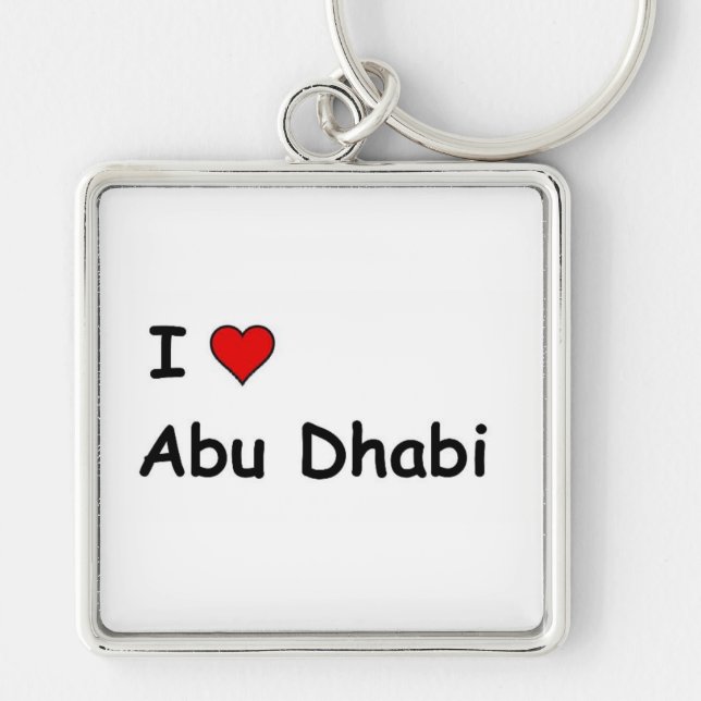 Porte-clés I Love Abu Dhabi (Devant)