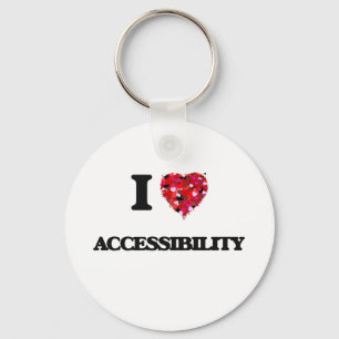 Porte-clés I Love Accessibilité