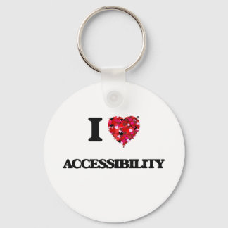 Porte-clés I Love Accessibilité
