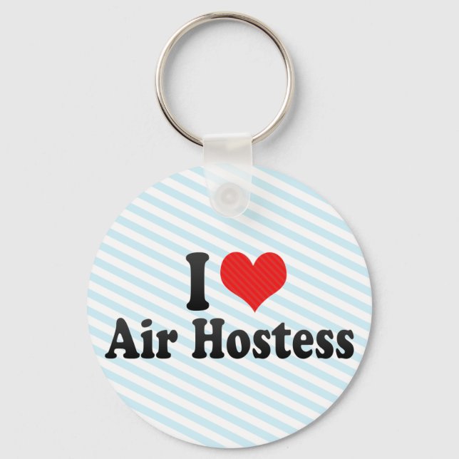 Porte-clés I Love Air Hostess (Recto)
