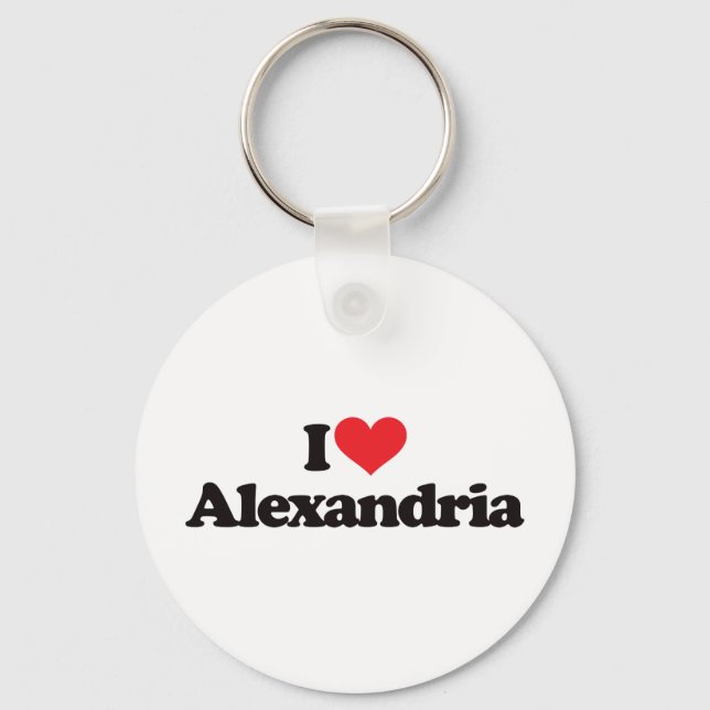 Porte-clés I Love Alexandria (Recto)