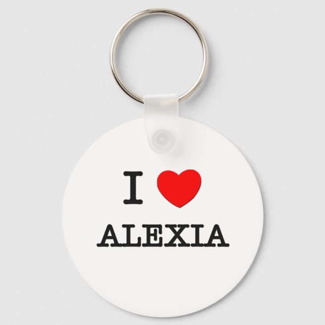 Porte-clés I Love Alexia (Recto)