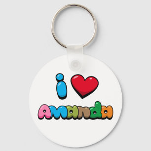 Porte-clés I Love Amanda