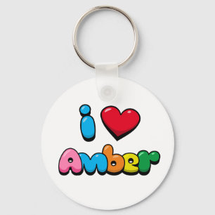 Porte-clés I Love Amber