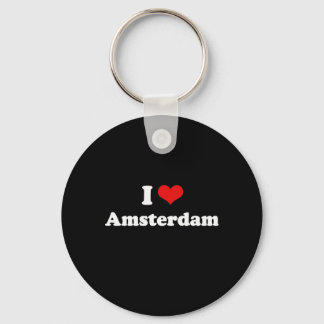 Porte-clés I Love Amsterdam Tshirt blanc Tshirt
