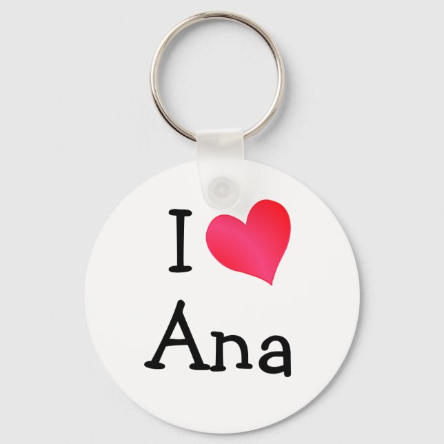 Porte-clés I Love Ana (Recto)