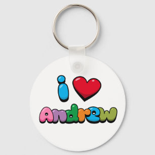 Porte-clés I Love Andrew
