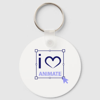 Porte-clés I Love Animate